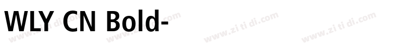 WLY CN Bold字体转换